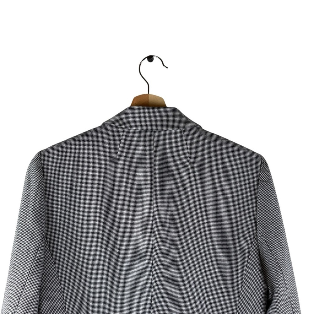 J. Crew Houndstooth Peplum Single Button Blazer Size 8 - Picture 8 of 10